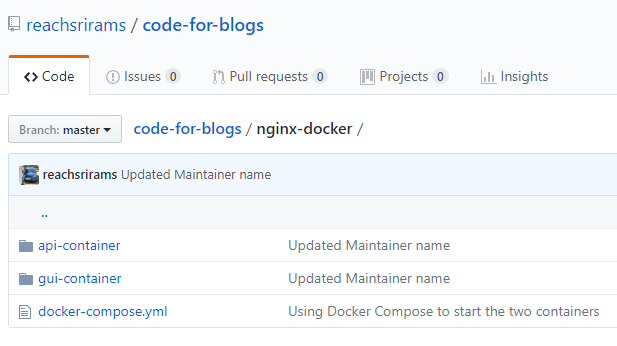Docker Compose File structure